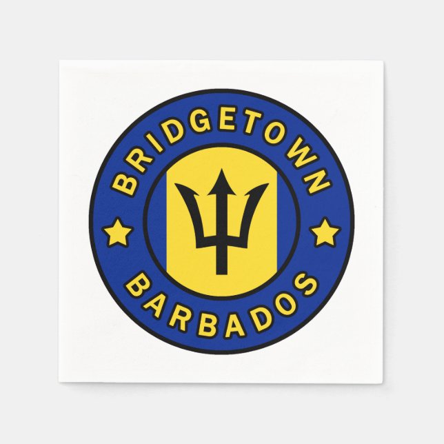Bridgetown Barbados Serviette (Vorderseite)