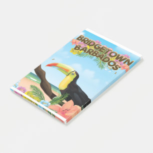 Bridgetown Barbados Tukan Reiseplakat Post-it Klebezettel