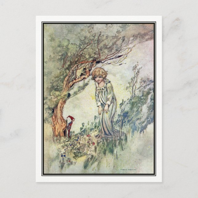 Bridget's Fairies von Charles Robinson Postkarte (Vorderseite)