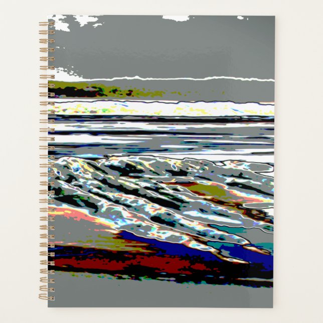 Bridgewater N.S. Riser's Beach Abstract print art Planer (Vorderseite)