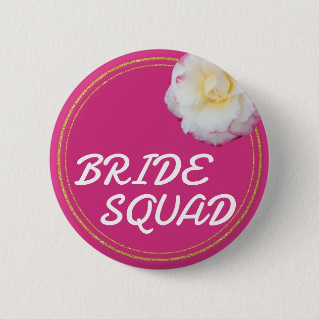Bridkade Rosa Rose Button (Vorderseite)