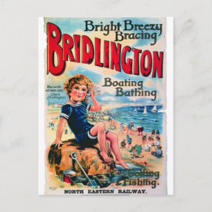 Bridlington England Vintage Travel Postcard Postkarte