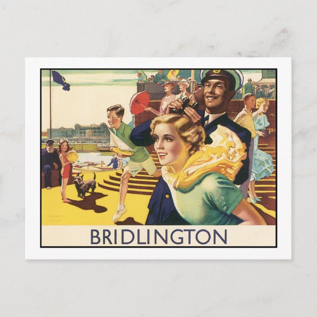Bridlington Postkarte (Vorderseite)