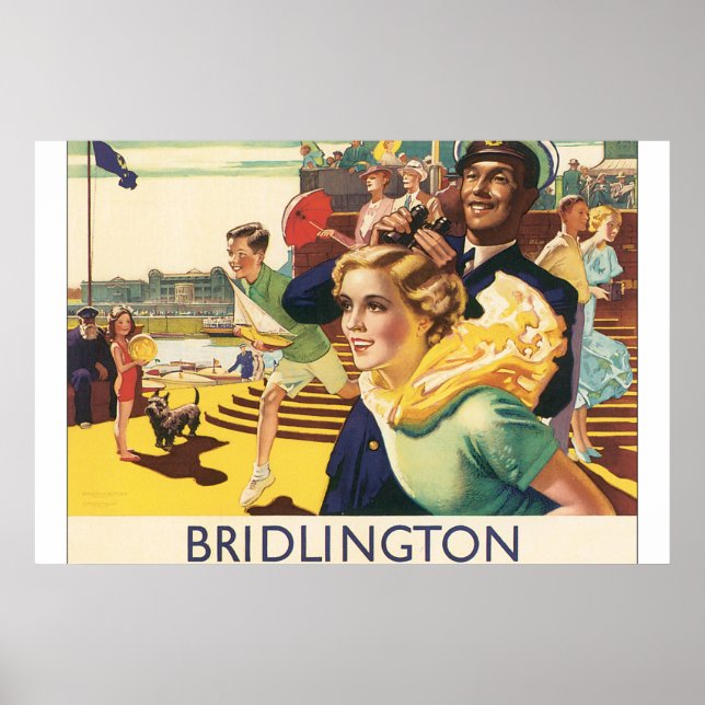 Bridlington_Vintage Travel Poster Artwork (Vorne)