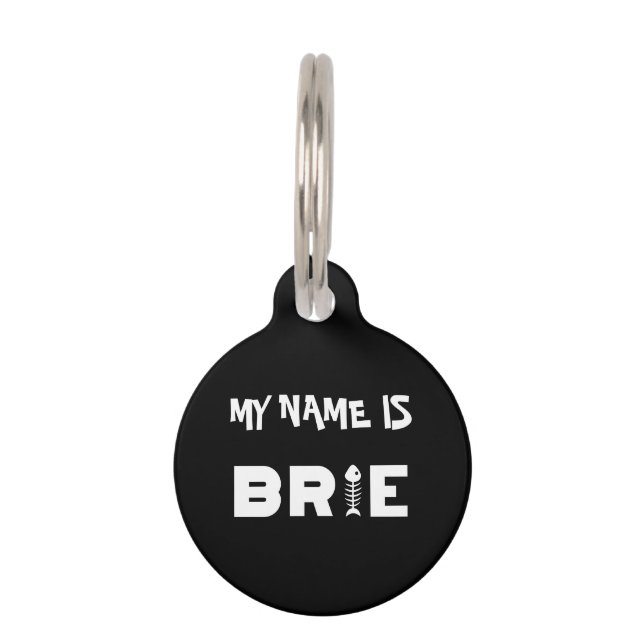 Brie Cat Pet ID Tag Haustiermarke (Vorderseite)