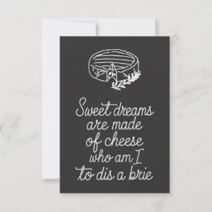 Brie Cheese Lover Karte