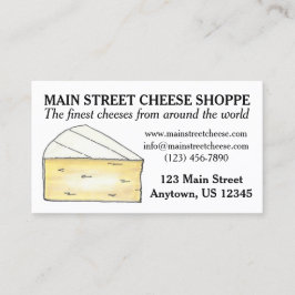 Brie Cheese Shoppe Shop Food Business Koch Feinsch Visitenkarte