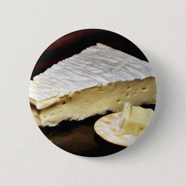 Brie De Meux Käse Button (Vorderseite)