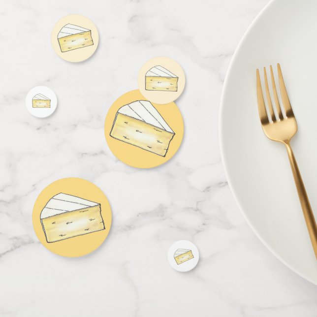 Brie French Cheese Degustation Wedge Cocktail Part Konfetti (Gruppe)
