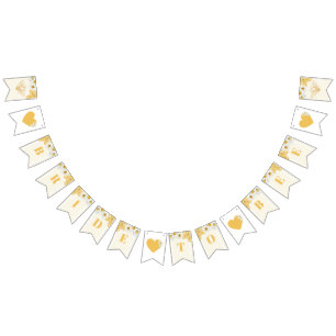 Brie to be Bumblebee Honey Sweety Brautparty Wimpelkette