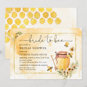 Brie to bee Honeybee Brautparty Einladung