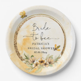 Brie to bee Honeybee Brautparty Pappteller