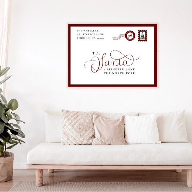 Brief an das Weihnachtsgebäck der Weihnachtsfamili Poster (Von Creator hochgeladen)