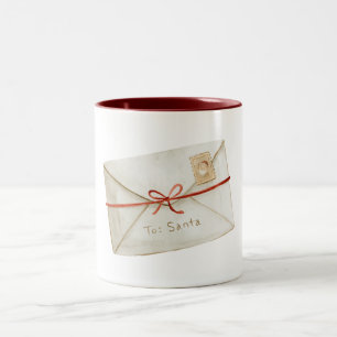Brief an den Weihnachtsmann Zweifarbige Tasse