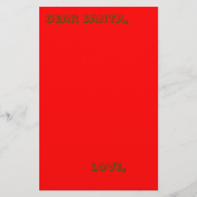 Brief an den Weihnachtsmarkt (Vorderseite)