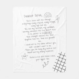 Brief an die Schwester Fleecedecke