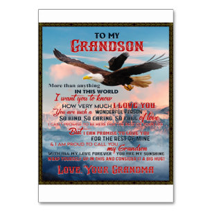 Brief an mein Grandson Geschenk, Liebe Baby Boy Ge Tischnummer