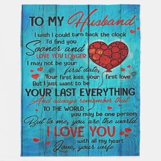 Brief an meinen Mann | Lieblich zu meinem Geschenk Fleecedecke