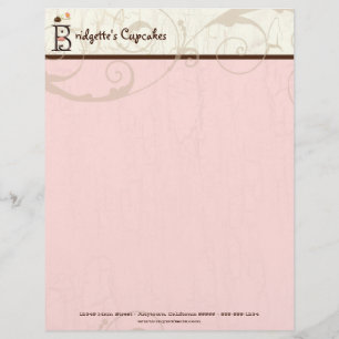 Brief B "Cupcake Business Letterhead" Briefkopf