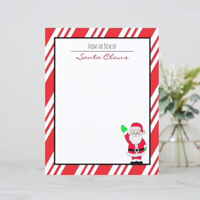 Brief des Santa Claus Blank Paper (Stehend Vorderseite)