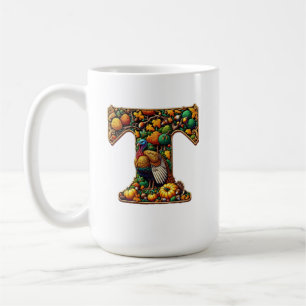 Brief Erntedankfest Truthahn Stil Kaffeetasse
