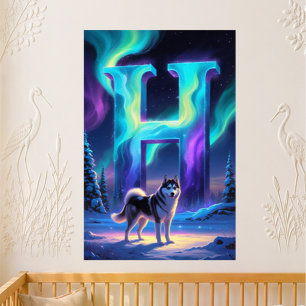 Brief H Northern Lights Nursery   Aurora Borealis Poster