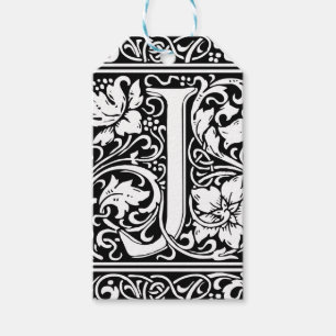 Brief J Mittelalterliche Monogramm-Kunst Art Nouve Geschenkanhänger