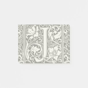 Brief J Mittelalterliche Monogramm-Kunst Art Nouve Post-it Klebezettel