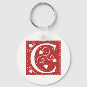 Brief mit dem Herzen Schlüsselanhänger