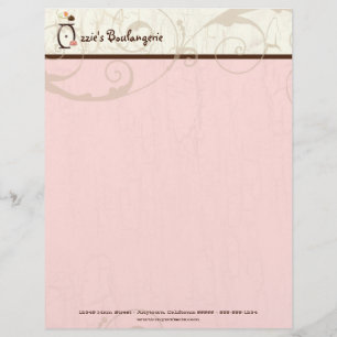 Brief O Cupcake Business Letterhead Briefbogen