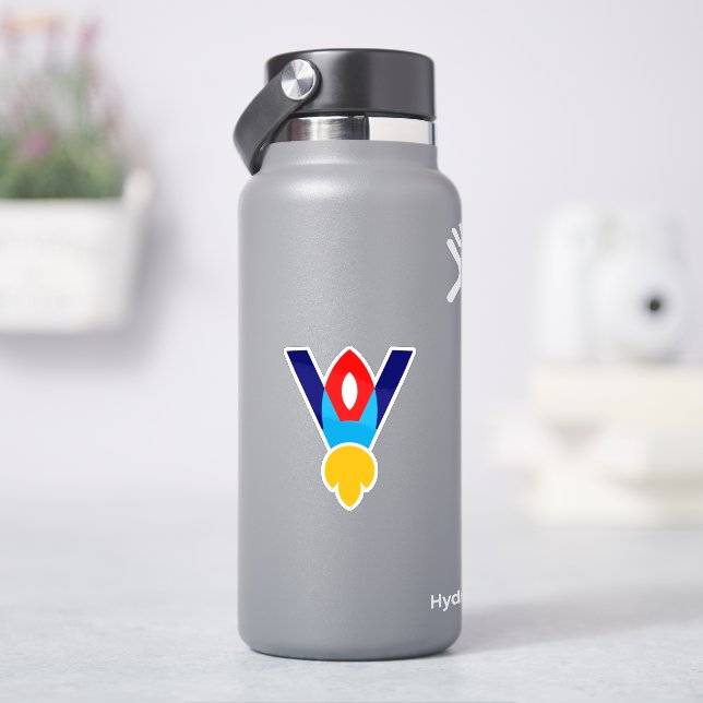 Brief V Raketen Kinder Aufkleber (HydroFlask)