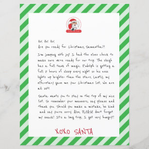 Brief vom Weihnachtsmann an Kinder