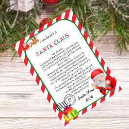 Brief vom Weihnachtsmann Einladung