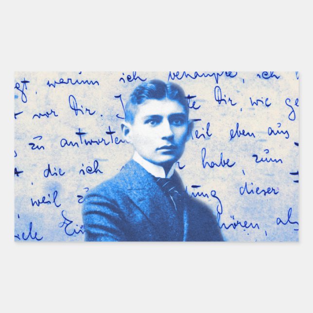 Brief von Kafka Rechteckiger Aufkleber (Vorderseite)