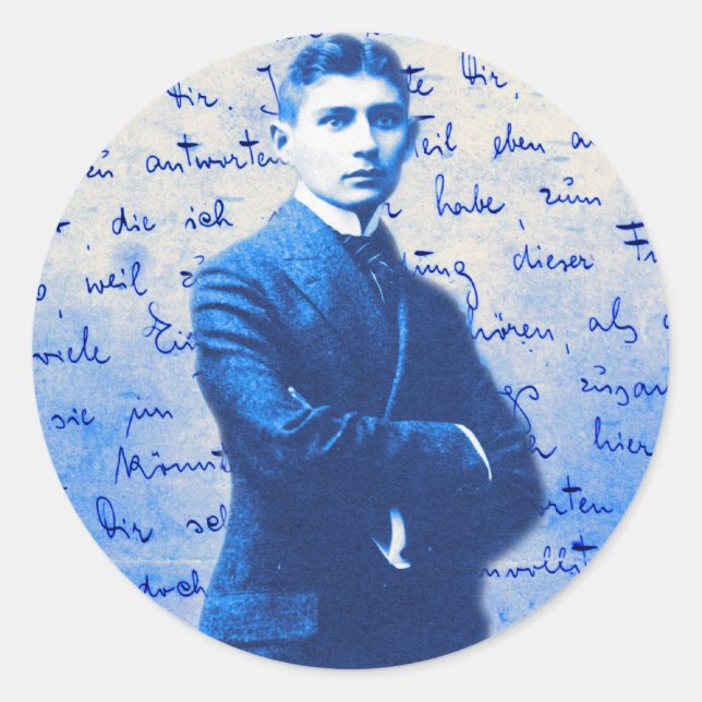 Brief von Kafka Runder Aufkleber (Vorderseite)