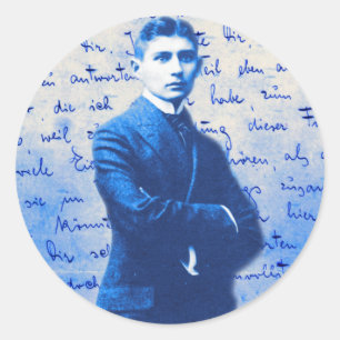 Brief von Kafka Runder Aufkleber