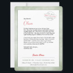 Brief von Santa North Pole Feiertagskarte<br><div class="desc">Der schönste Weihnachtsbrief der Welt. Dieser bezaubernde Brief vom Weihnachtsmann ist vollständig editierbar. Kinder Liebe, diese Briefe zu empfangen, und Sie werden Ihr Herz warm fühlen, wenn Ihr Kind das größte Weihnachtslächeln bekommt, das ihnen allen ins Gesicht steht - besonders wenn sie sehen, dass es vom Weihnachtsmann unterschrieben wurde! Machen...</div>