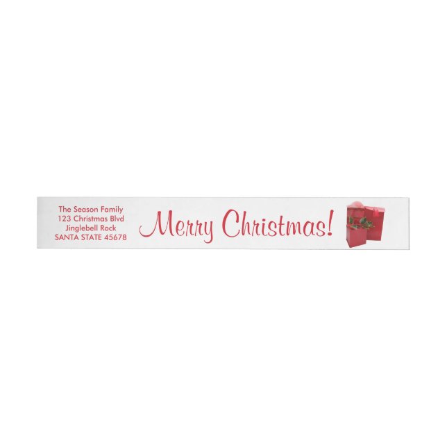 Brief von Weihnachten Rundum-Adressaufkleber (Person)