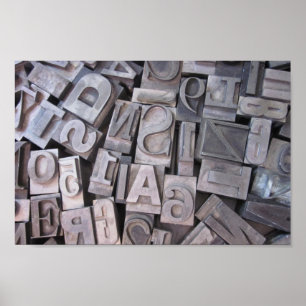 Briefbeschwerer-Metallart Plakat