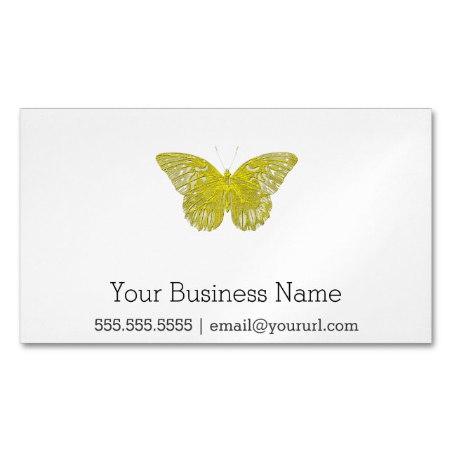 Briefbeschwerer-Schmetterling Magnetische Visitenkarte (Vorderseite)