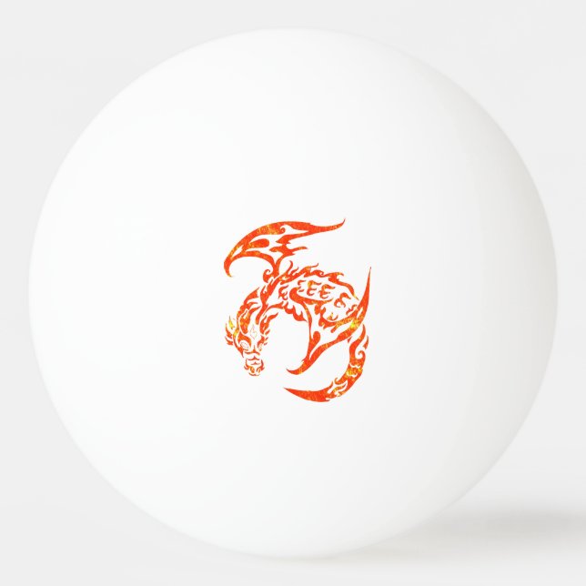 Briefbeschwerer-Stammes- Art-Drache Tischtennisball (Vorderseite)