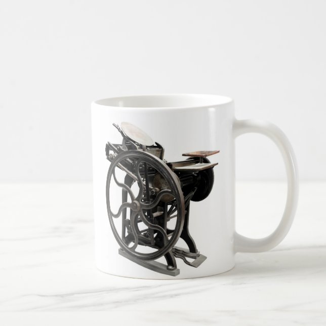 Briefbeschwerermaschinen-Kaffeetasse Kaffeetasse (Rechts)