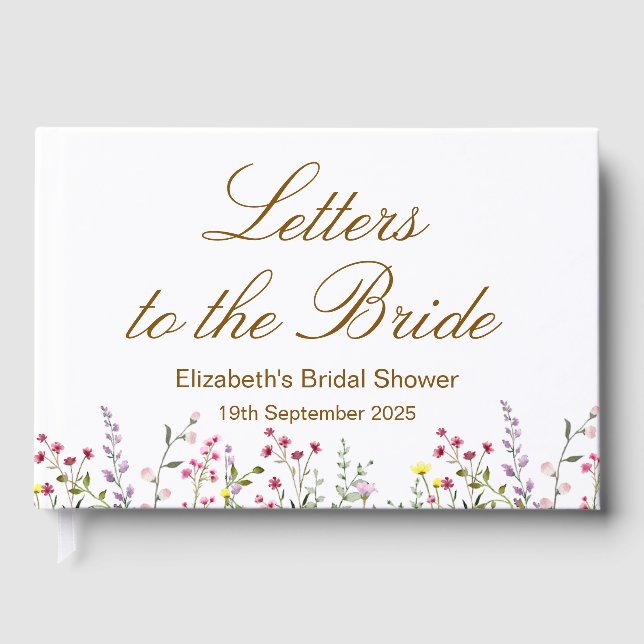 Briefe an das Braubuch, Bride Scrapbook, Bridal Gästebuch (Vorderseite)