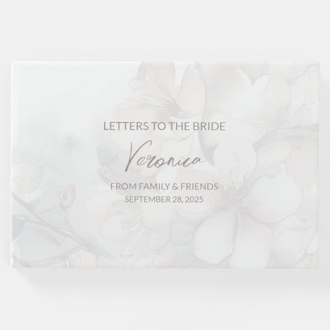 Briefe an das Bride Keepake Notebook Gästebuch (Vorderseite)