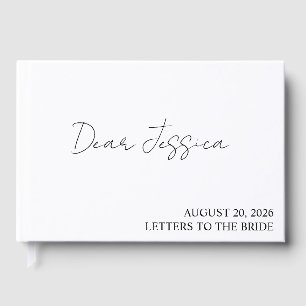 Briefe an das Bride Scrapbook personalisiert, Henn Gästebuch