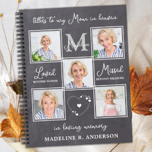Briefe an die Mama im Himmel Gewohnt 5 Foto Trauer Notizbuch