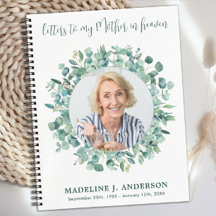 Briefe an die Mutter im Himmel Gewohntes Foto Trau Notizbuch