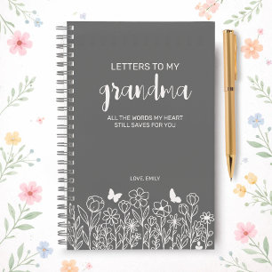 Briefe an meine Oma Trauertagebuch in Aschgrau Notizbuch