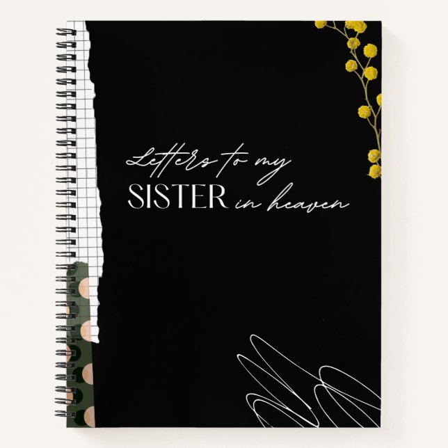 Briefe an meine Schwester in einem Heaven-Notebook Notizbuch (Vorderseite)