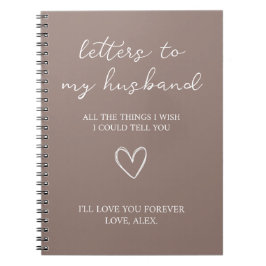 Briefe an meinen Ehemann Notizblock